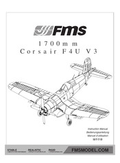 FMS 1700mm Corsair F4U V3 Bedienungsanleitung