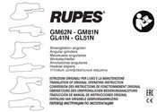 Rupes GM81N Übersetzung Des Ursprünglichen Anleitung