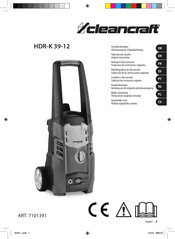 CleanCraft HDR-K 39-12 Übersetzung Der Originalanleitung