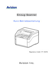 Avision FT-1907B Kurz- Betriebsanleitung
