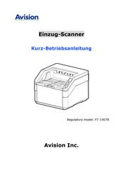 Avision AD8120N Kurz- Betriebsanleitung