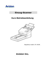Avision AD370F Kurz- Betriebsanleitung