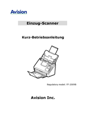 Avision AD340GWN Kurz- Betriebsanleitung