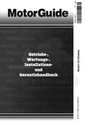MotorGuide Xi5 SW Betriebs-, Wartungs-, Installations- Und Garantie Handbuch