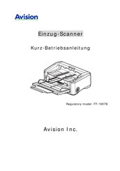 Avision FT-1907B Kurz- Betriebsanleitung