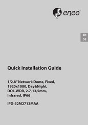 Eneo IPD-52M2713MAA Schnellinstallationsanleitung