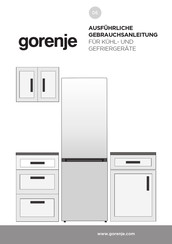 Gorenje RK 6202 ES4 Ausführliche Gebrauchsanleitung