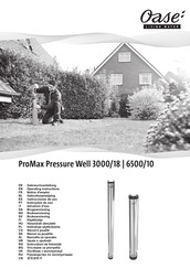 Oase ProMax Pressure Well 3000/18 Gebrauchsanleitung