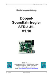 BEIER-Electronic SFR-1-HL Bedienungsanleitung