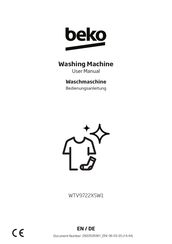 Beko WTV9722XSW1 Bedienungsanleitung