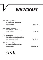 VOLTCRAFT VC191 Bedienungsanleitung