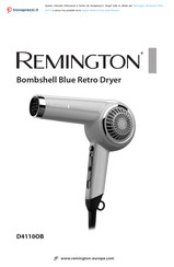Remington Bombshell Blue Retro Dryer Bedienungsanleitung