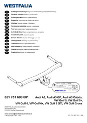 Westfalia 321 751 600 001 Montage- Und Betriebsanleitung