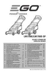 Ego Power+ LM1702E-SP Bedienungsanleitung