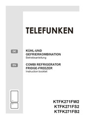 Telefunken KTFK271FW2 Betriebsanleitung