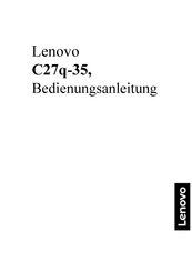 Lenovo C27q-35 Bedienungsanleitung