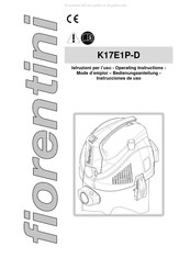 FIORENTINI K17E1P-D Bedienungsanleitung