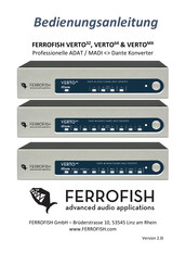 Ferrofish VERTO 32 Bedienungsanleitung
