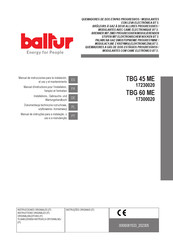 baltur TBG 60 ME Installations-, Gebrauchs- Und Wartungshandbuch