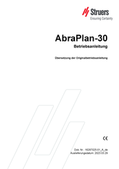 struers AbraPlan-30 Betriebsanleitung