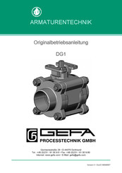 Gefa DG1 Originalbetriebsanleitung