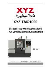 XYZ TMC1000 Betriebs- Und Wartungsanleitung
