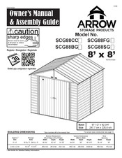 Arrow Storage Products SCG88CC Montageanleitung