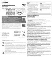 I-Pro WV-S25700-V2L Installationshandbuch