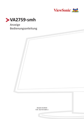ViewSonic VA2759-SMH-2 Bedienungsanleitung