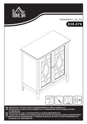 HOMCOM 838-076 Montageanleitung