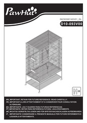 PawHut D10-093V00 Bedienungsanleitung