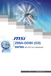 MSI Z68A-GD80 Serie Bedienungsanleitung