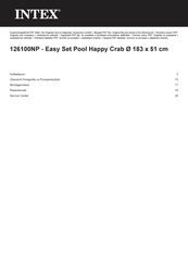 Intex Happy Crab Easy-Set Pool Benutzerhandbuch