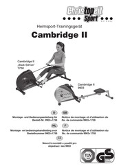 Christopeit Sport Cambridge II Black Edition 1758 Montage- Und Bedienungsanleitung