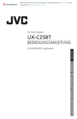 JVC UX-C25BT Bedienungsanleitung