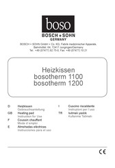 Boso Bosch+Sohn bosotherm 1200 Gebrauchsanleitung
