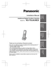 Panasonic KX-TGJA30EXB Installationsanleitung