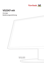 ViewSonic VS2247-mh-2 Bedienungsanleitung