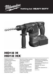 Milwaukee HD18 HX Originalbetriebsanleitung