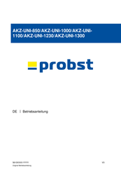 probst AKZ-UNI-1100 Betriebsanleitung