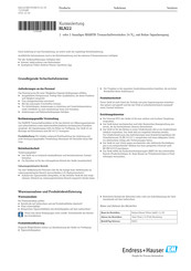 Endress+Hauser RLN22 Kurzanleitung