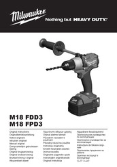 Milwaukee M18 FDD3 Originalbetriebsanleitung
