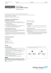 Endress+Hauser Cerabar PMP23 IO-Link Kurzanleitung