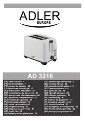 Adler europe AD 3216 Bedienungsanweisung