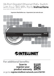 Intellinet Network Solutions PS-28G04-10G-370W Bedienungsanleitung