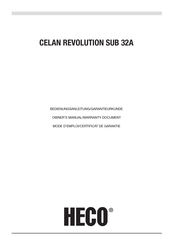 Magnat Heco Celan Revolution SUB 32A Bedienungsanleitung