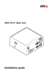 Axis F9111 Installationsanleitung