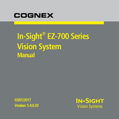 Cognex In-Sight EZ-700 Serie Bedienungsanleitung