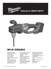 Milwaukee M18 CRAD2 Originalbetriebsanleitung