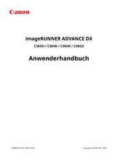 Canon imageRUNNER ADVANCE DX C3830i Anwenderhandbuch